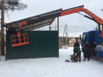 Строительство контейнерной площадки в массиве Горы-2
