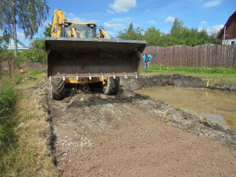Обустройство пожарного водоема