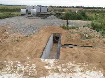 Строительные работы - водоотведение